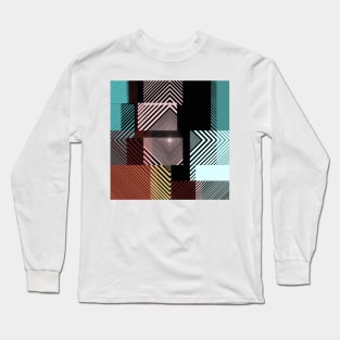 Concentric Squares Long Sleeve T-Shirt